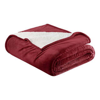 Velvet Plush Sherpa Bed Blanket - Sherpa Fleece Collection - Flatiron-Home