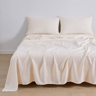 TENCEL™ Lyocell & Linen Blend Sheet Set - Magdalena Collection - Flatiron-Home