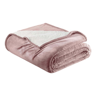 Velvet Plush Sherpa Bed Blanket - Sherpa Fleece Collection - Flatiron-Home