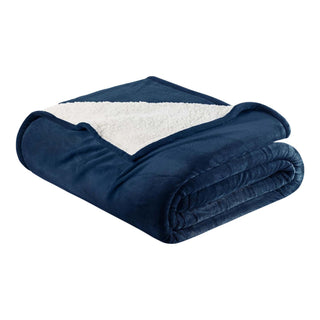 Velvet Plush Sherpa Bed Blanket - Sherpa Fleece Collection - Flatiron-Home