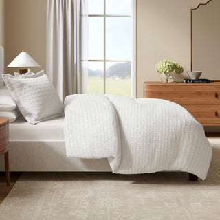 100% Cotton Honeycomb Waffle Duvet Set - Mattea Collection - Flatiron-Home